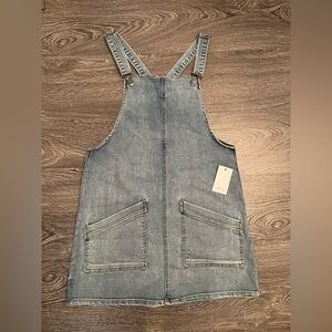 NWT SO women’s denim skirt overalls with adjustable straps
